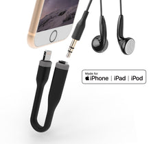 Load image into Gallery viewer, [Apple MFi Certified] Lightning to Headphone Jack 3.5mm Adapter