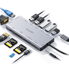 Load image into Gallery viewer, 13-in-1 USB-C Hub - Universal Hub for Laptops with USB Type C Ports