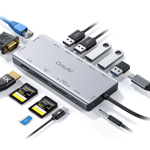 13-in-1 USB-C Hub - Universal Hub for Laptops with USB Type C Ports
