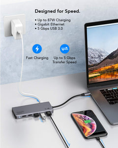 13-in-1 USB-C Hub - Universal Hub for Laptops with USB Type C Ports